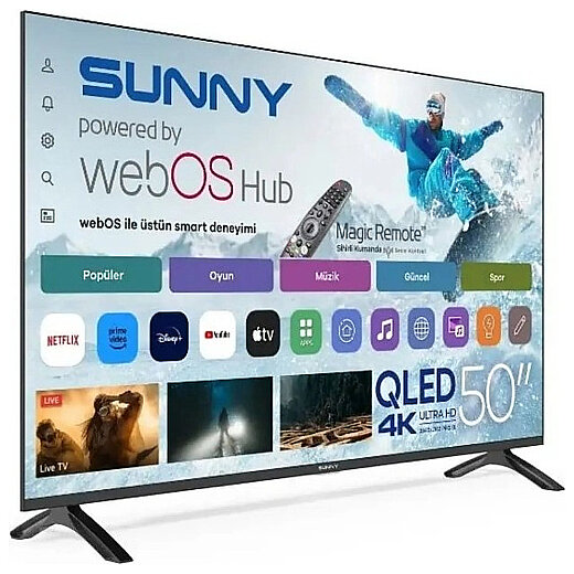 Sunny SN50QUPRL-W02M 50'' 127 Ekran Uydu Alıcılı 4K Ultra HD webOS TV - 2