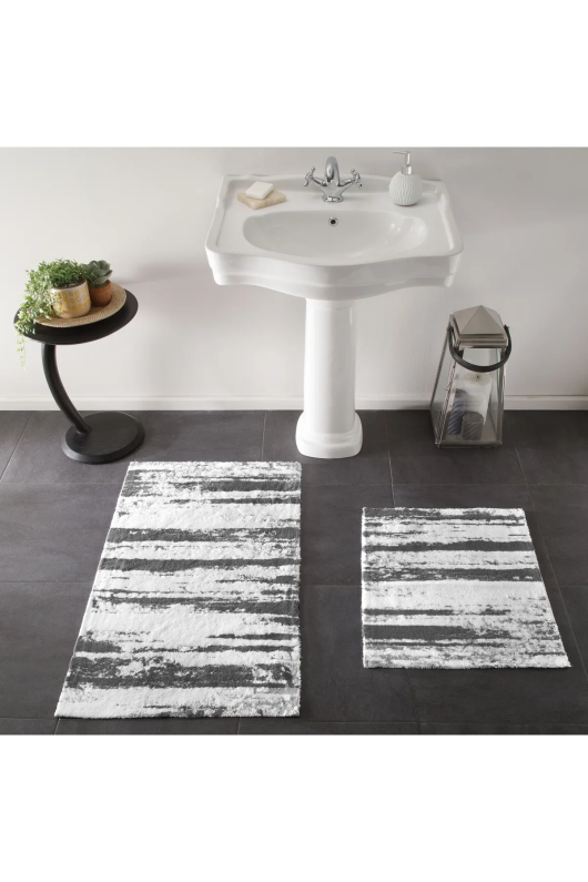 Taç Classy Pamuklu 2 li Paspas Seti Antrasit 1500202310002 - 1