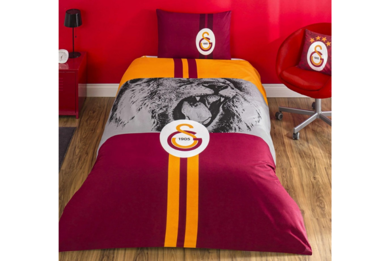 Taç Lisanslı Brf Nevresim Takımı Şampiyon Aslan T.K. 1000050403 - 1