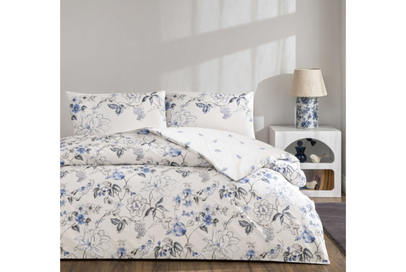 Taç Ranforce Luna Nevresim Takımı Mavi Ç.K.1000050424 - 1