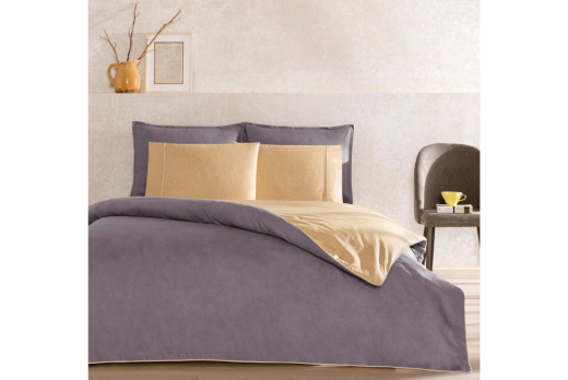 Taç Riven Biyeli Nevresim Takımı Antrasit Ç.K.1000046843 - 2