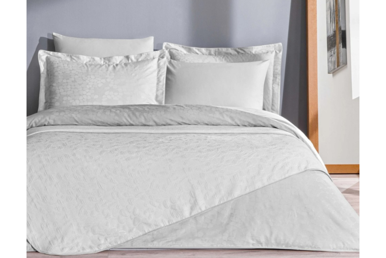 Taç Rodrıgo Pikeli Nevresim Seti Gri Ç.K.1000048480 - 1