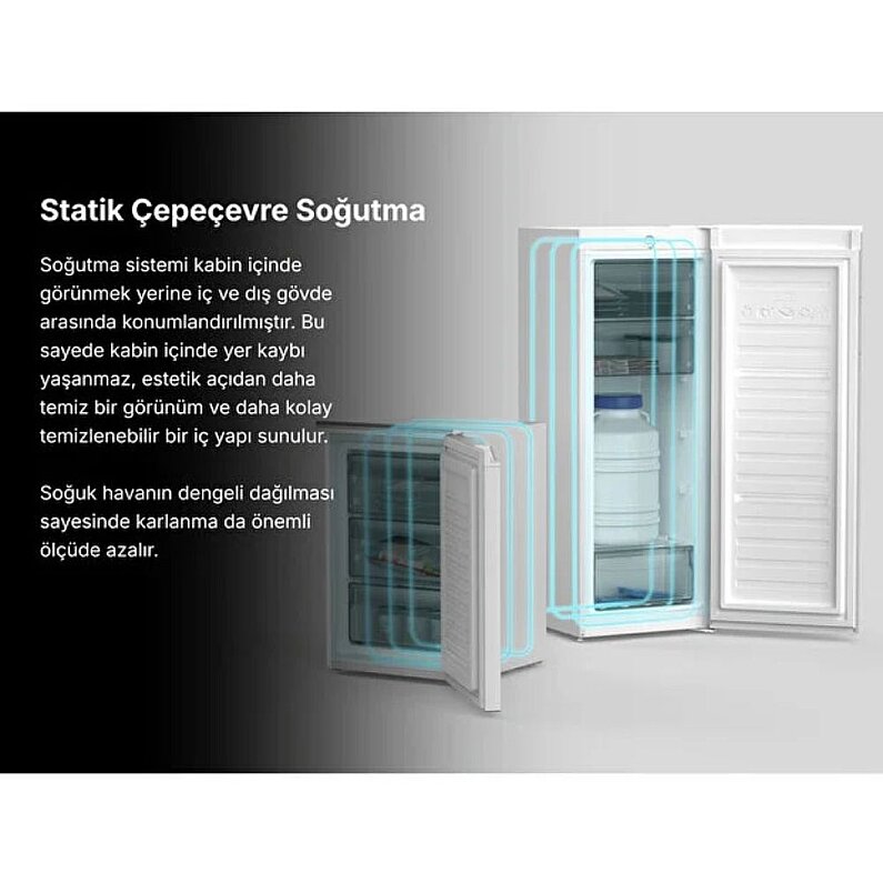 Tecna TDE 6210 210 LT 6 Çekmece Statik Derin Donurucu E Sınıfı - 5