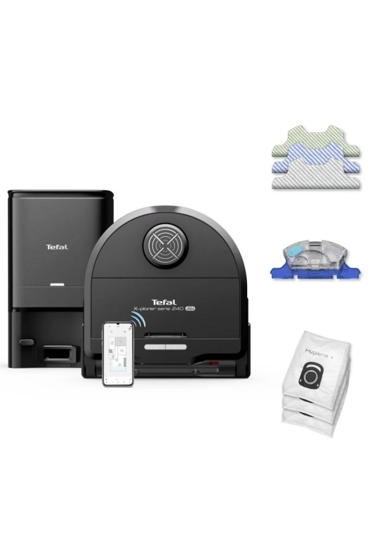 Tefal 2211401209 RG9695 X-Plorer Series 240+ Animal&Allergy Mop Özellikli Akıllı Robot Süpürge - 1