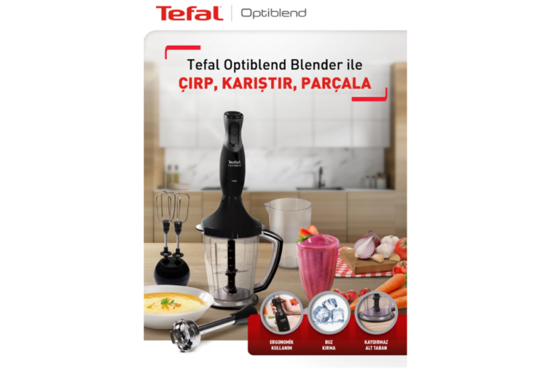 Tefal 9100039412 Optiblend 1000W 1.5 L Siyah El Blender Seti - 2