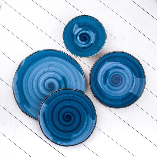 Tulu 4024744 24 Parça Yemek Takımı R93 Mavi - TULU