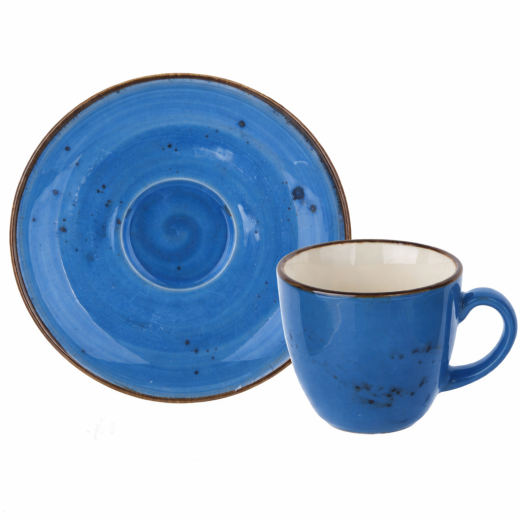 Tulu Luna Kahve Takımı 4 Parça Antik Op06 33Mavi TL4028773 - TULU