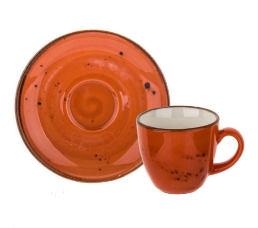 Tulu Luna Kahve Takımı 4 Parça Op 24 Kırmızı TL4033838 - 1