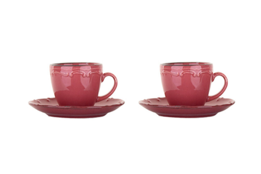 Tulu Marıanna Lıana 4 Parça Çay Takım Kiremit TL4044520 - TULU