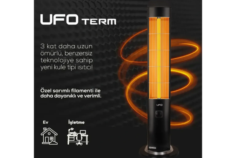 Ufo Term 2300 W Kule Tipi Infrared Isıtıcı - 2